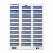 Ster van David Chanukah Adresetiketten d15 Etiket (Full Sheet)