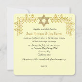 Ster van David chuppah Joodse bruiloft Kaart (Voorkant)