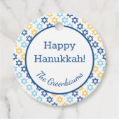 Ster van David Classic Bedankjes Labels (Voorkant)