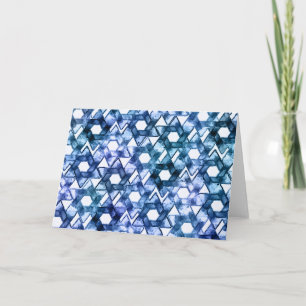 Ster van David Damask Dank je Bedankkaart