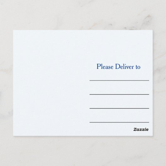 Ster van David Dank je Briefkaart (Achterkant)