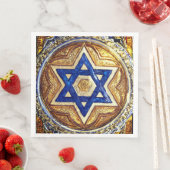 Ster van David Dinner Servetten, Gecumineerd papie Servet (Insitu)