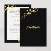 Ster van David Elegant Bar Mitzvah Insert Card (Voorkant / Achterkant)