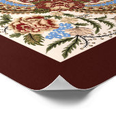 Ster van David Elegant Damask Art Print (Hoek)