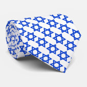 Ster van David en Israëlische vlag Stropdas (Opgerold)