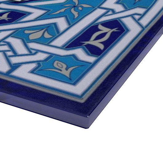 Ster van David en Menorah Glass Cutting Board Snijplank (Hoek)