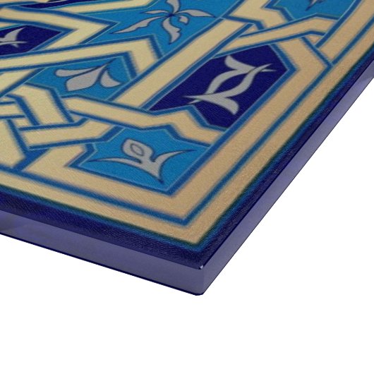 Ster van David en Menorah Glass Cutting Board Snijplank (Hoek)