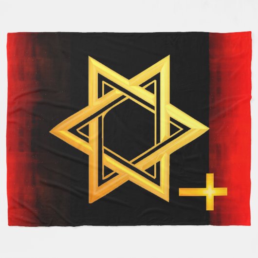 Ster van David Fleece Blanket (Voorkant (Horizontaal))