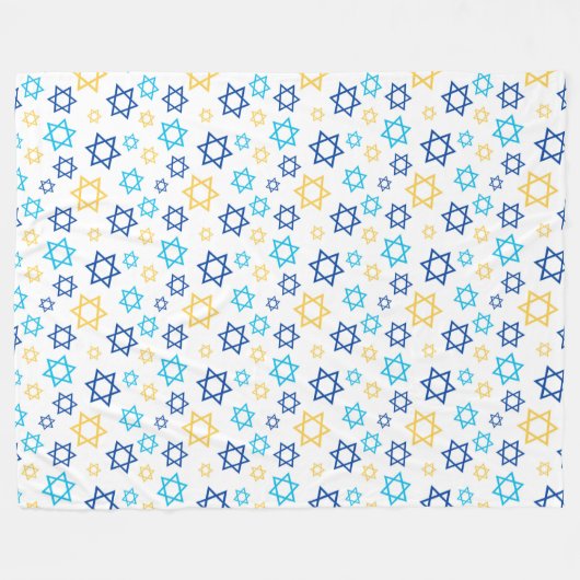Ster van David Fleece Blanket Deken (Voorkant (Horizontaal))