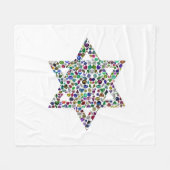 Ster van David Fleece Deken (Voorkant (Horizontaal))