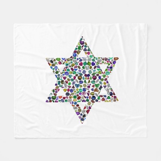 Ster van David Fleece Deken (Voorkant (Horizontaal))