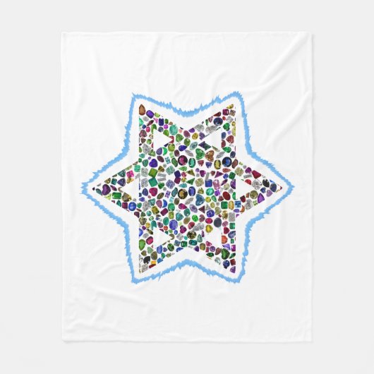 Ster van David Fleece Deken (Voorkant)