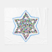 Ster van David Fleece Deken (Voorkant (Horizontaal))