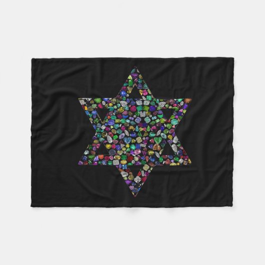 Ster van David Fleece Deken (Voorkant (Horizontaal))