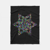 Ster van David Fleece Deken (Voorkant)