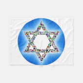 Ster van David Fleece Deken (Voorkant (Horizontaal))