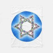 Ster van David Fleece Deken (Voorkant)