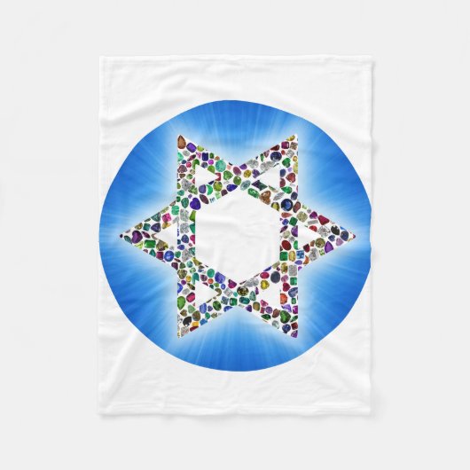 Ster van David Fleece Deken (Voorkant)