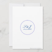 Ster van David floral chuppah Joodse bruiloft Kaart (Achterkant)