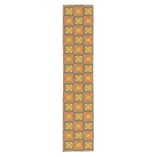 Ster van David Floret Table Runner Korte Tafelloper (Voorkant)