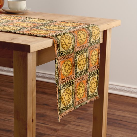 Ster van David Floret Table Runner Korte Tafelloper (Voorbeeld)