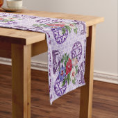 Ster van David Flower Runner Korte Tafelloper (Voorbeeld)