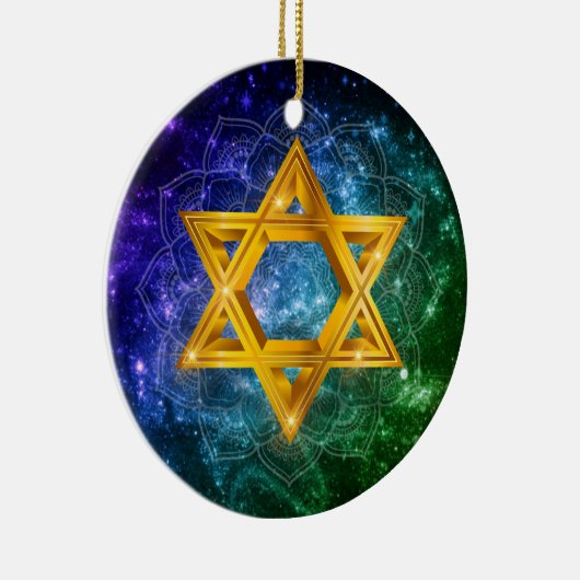 Ster van David Galaxy - Magen David Keramisch Ornament (Rechts)