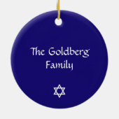 Ster van David Galaxy - Magen David Keramisch Ornament (Achterkant)