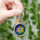 Ster van David Galaxy - Magen David Sleutelhanger (Hand)
