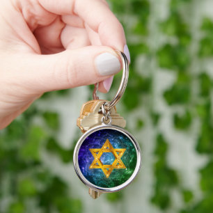 Ster van David Galaxy - Magen David Sleutelhanger