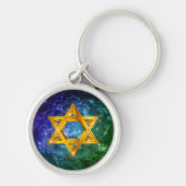 Ster van David Galaxy - Magen David Sleutelhanger (Voorkant)