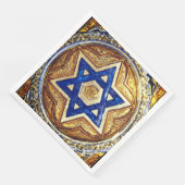 Ster van David, Gecoineerde Luncheon Papieren serv Servet (Hoek)