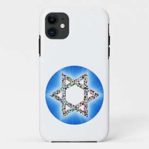 Ster van David gemaakt met Gemstenen Case-Mate iPhone Case