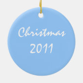 Ster van David Gepersonaliseerd kerstboom Hanukkah Keramisch Ornament (Achterkant)