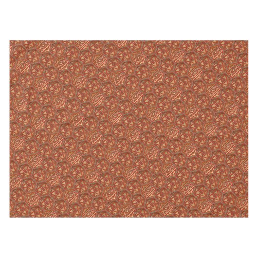 Ster van David Golden Red Tafelkleed (Voorkant (Horizontaal))