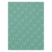 Ster van David Golden Turquoise Tafelkleed (Voorkant)