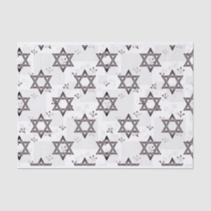 Ster van David Gray White   Tissuepapier