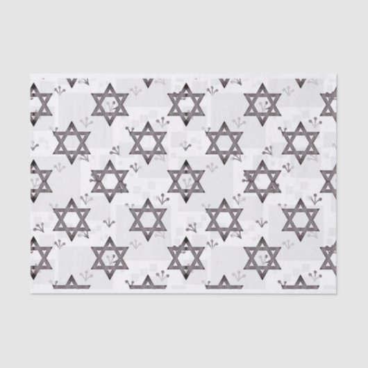 Ster van David Gray White | Tissuepapier (Voorkant)