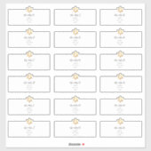 Ster van David Guest Adresetiketten Sticker (Vel)