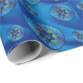 Ster van David Hanukkah Blue Gift Cadeaupapier (Rol Hoek)