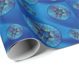 Ster van David Hanukkah Blue Gift Cadeaupapier