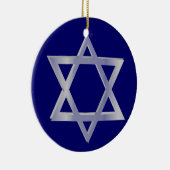 Ster van David Hanukkah Blue Ornament (Rechts)
