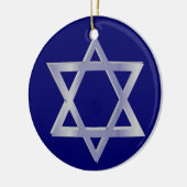 Ster van David Hanukkah Blue Ornament (Links)