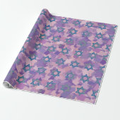 Ster van David Hanukkah Cadeaupapier (Uitgerold)