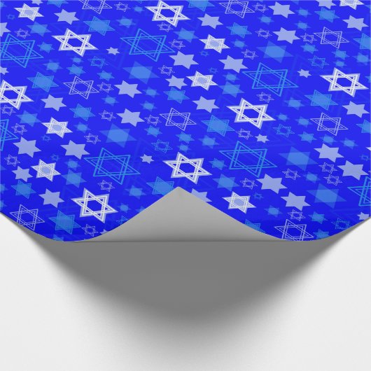 Ster van David Hanukkah Cadeaupapier (Hoek)