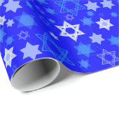 Ster van David Hanukkah Cadeaupapier (Rol Hoek)