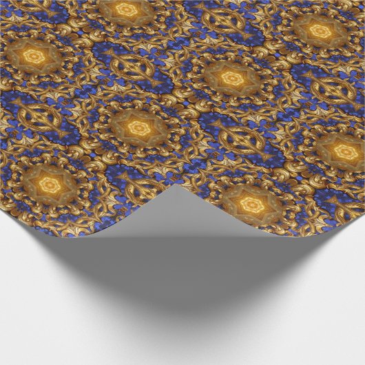 Ster van David - Hanukkah - Gift Wrapping paper Cadeaupapier (Hoek)