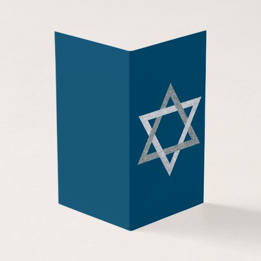 Ster van David Hanukkah Glitter 25pk Kaarten (Buitenkant)