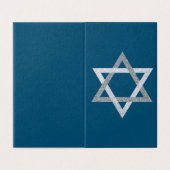 Ster van David Hanukkah Glitter 25pk Kaarten (Buitenkant ongevouwen)