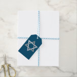 Ster van David Hanukkah Glitter Cadeaulabel<br><div class="desc">Hanukkah 2022 begint in de avond van zondag 18 december en eindigt in de avond van maandag 26 december</div>